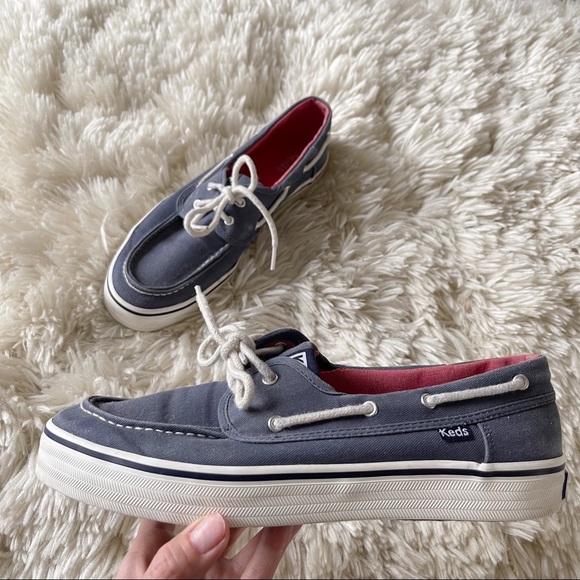 Keds Shoes - Keds Baybird Slip On Boat Shoe Navy Size 9